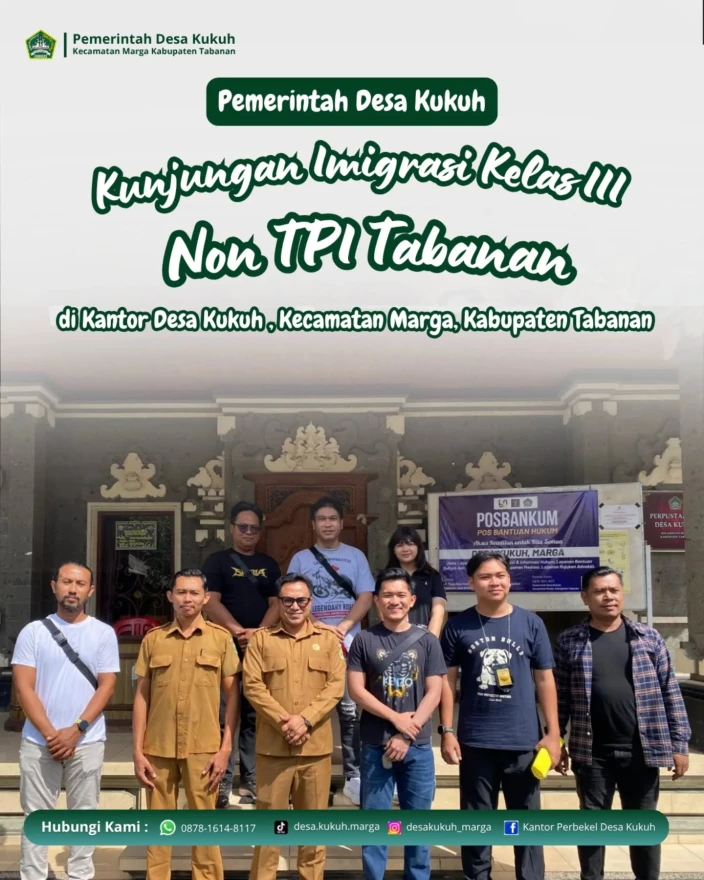 KUNJUNGAN DAN SOSIALISASI OPERASIONAL KANTOR IMIGRASI DI TABANAN