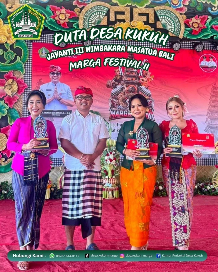 Duta Desa Kukuh Raih Juara III Lomba Masatua Bali pada Marga Festival II Tahun 2026