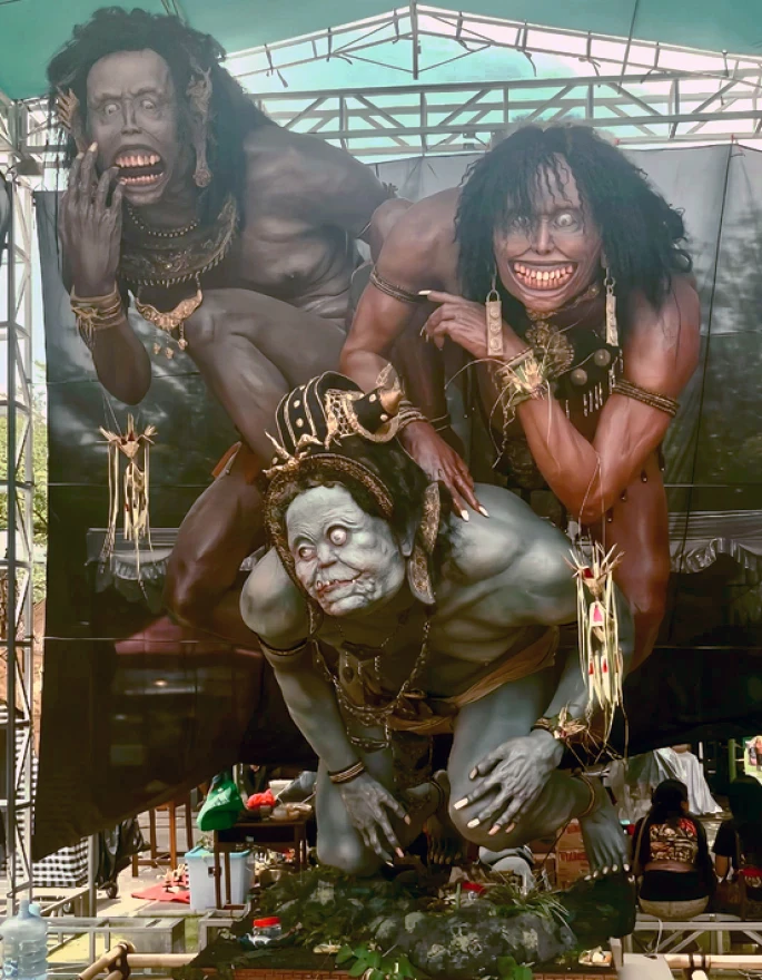 Ogoh-Ogoh ST Bhina Satrya Desa Kukuh Raih Juara Harapan I dalam Festival Ogoh-Ogoh Singasana III