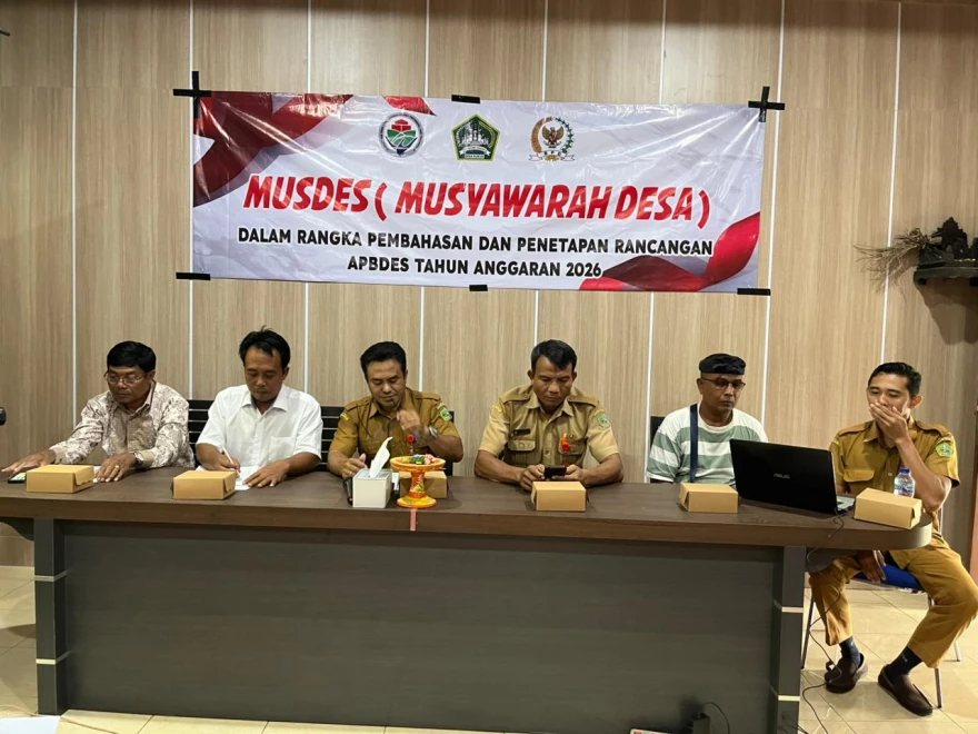 Desa Kukuh Tetapkan Rancangan APBDes Tahun Anggaran 2026 Melalui Musyawarah Desa