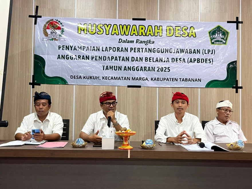 Musyawarah Desa Kukuh Setujui LPJ APBDes Tahun Anggaran 2025