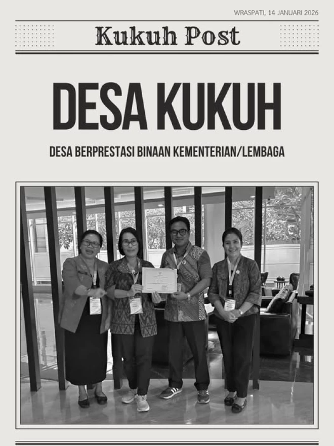 Desa Kukuh menerima Piagam Penghargaan dari Kemendagri sebagai Desa Cinta Statistik Terbaik Nasional Tahun 2025 pada peringatan Hari Desa di Boyolali.