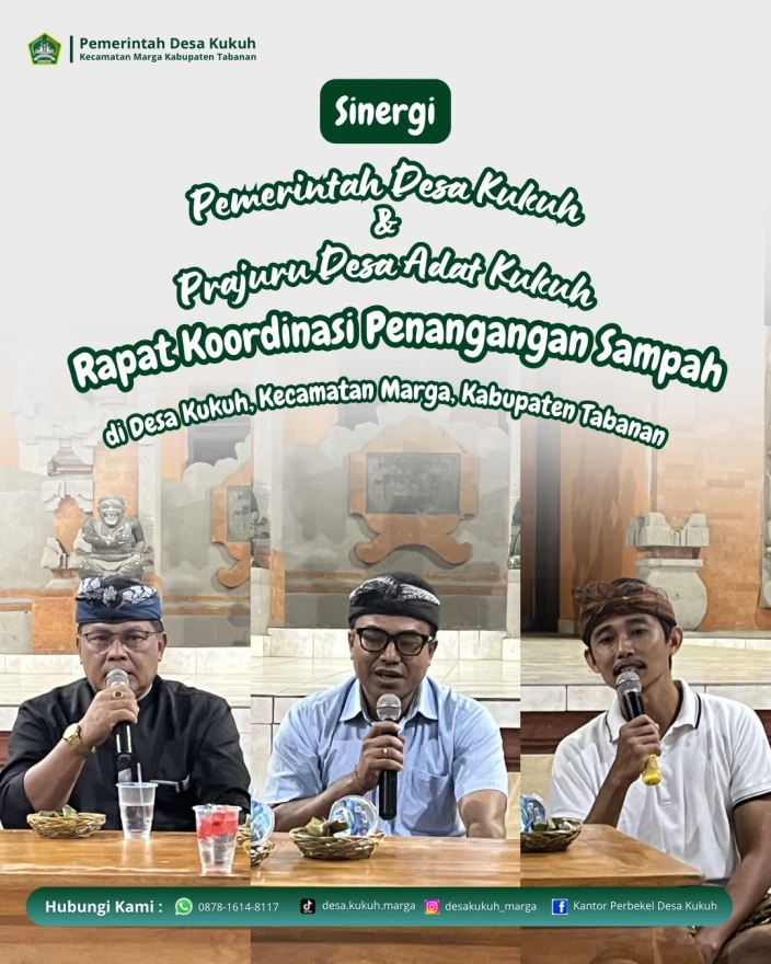 Rapat Koordinasi Penanganan dan Pengelolaan Sampah di Desa Kukuh