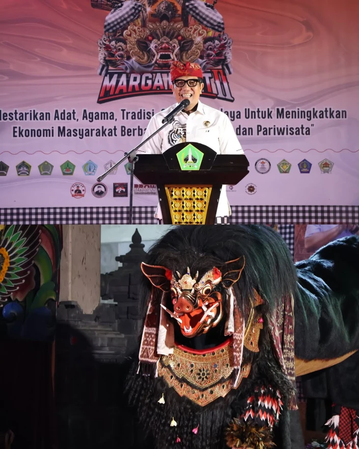 Desa Kukuh Hadiri Pembukaan Marga Festival II Tahun 2026, Wujud Dukungan Pelestarian Seni Budaya dan Penguatan Potensi Lokal